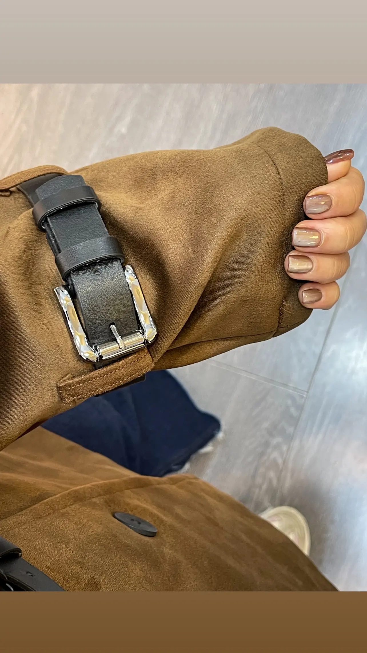 پالتو کوتاه کمربند دار جیر برند اورجینال ترک